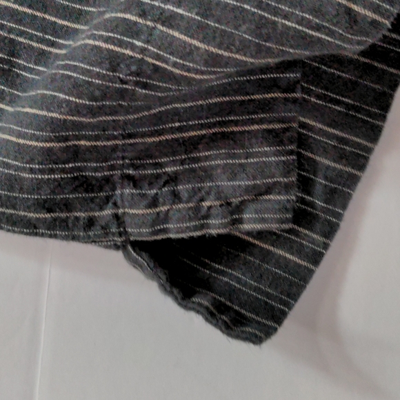 J. Jill Love Linen Black & White Stripe Wide Leg Crop Pants - Picture 8 of 9